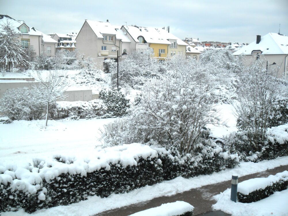 ルクセンブルクの雪景色